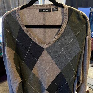 Clairborne Argyle Sweater